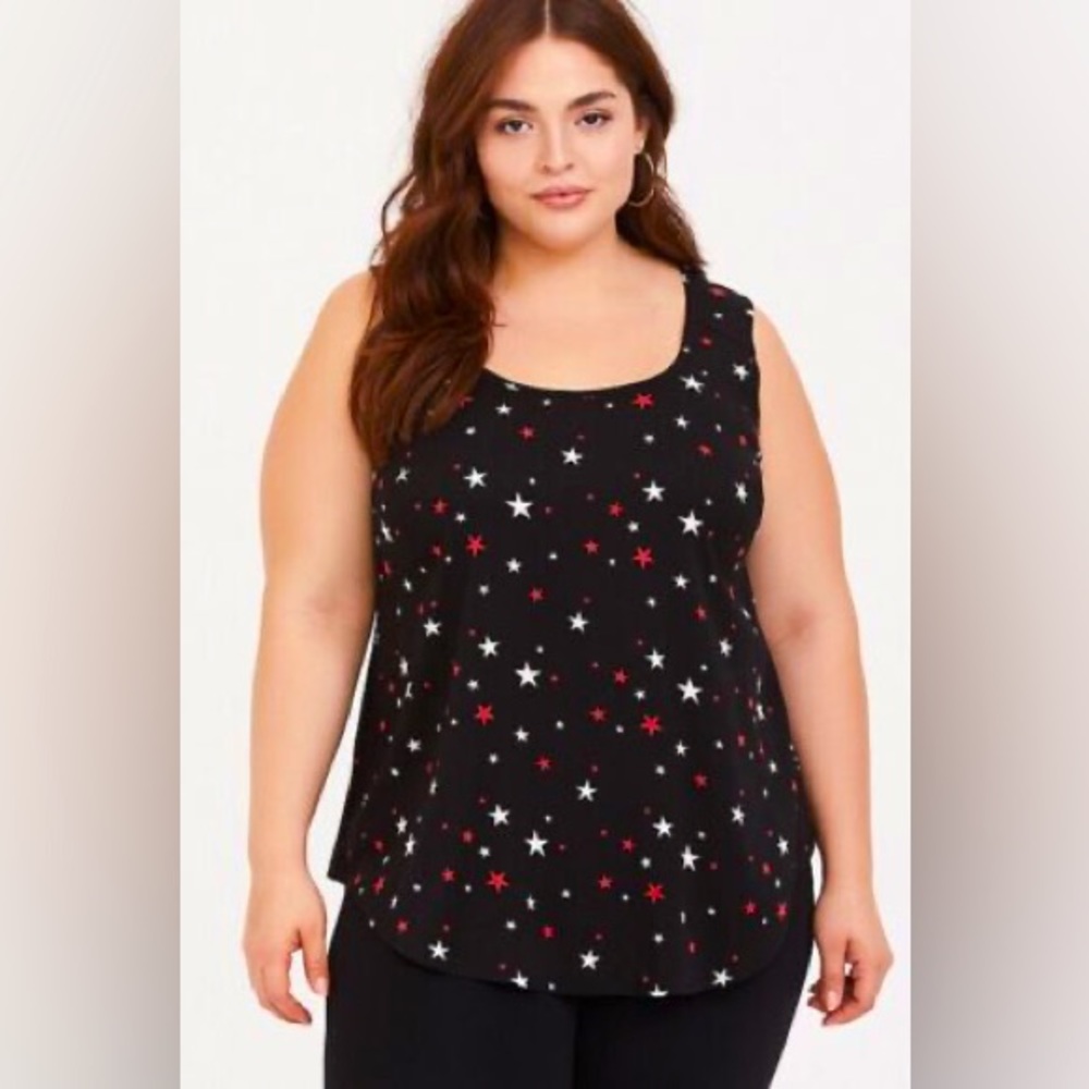Torrid Star Print Challis Tank